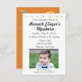 Upshernish Uitnodiging Upshern Upsherin Uitnodigin (Voorkant / Achterkant)