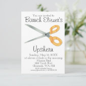 Upshernish Uitnodiging Upshern Upsherin Uitnodigin (Staand voorkant)