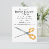 Upshernish Uitnodiging Upshern Upsherin Uitnodigin (Staand voorkant)