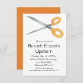 Upshernish Uitnodiging Upshern Upsherin Uitnodigin (Voorkant / Achterkant)