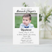 Upshernish Uitnodiging Upshern Upsherin Uitnodigin (Staand voorkant)