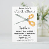 Upshernish Uitnodiging Upshern Upsherin Uitnodigin (Staand voorkant)