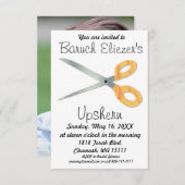 Upshernish Uitnodiging Upshern Upsherin Uitnodigin (Voorkant / Achterkant)