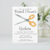 Upshernish Uitnodiging Upshern Upsherin Uitnodigin (Staand voorkant)