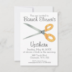 Upshernish Uitnodiging Upshern Upsherin Uitnodigin