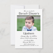 Upshernish Uitnodiging Upshern Upsherin Uitnodigin (Voorkant)