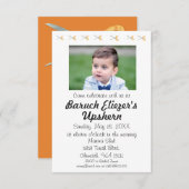 Upshernish Uitnodiging Upshern Upsherin Uitnodigin (Voorkant / Achterkant)