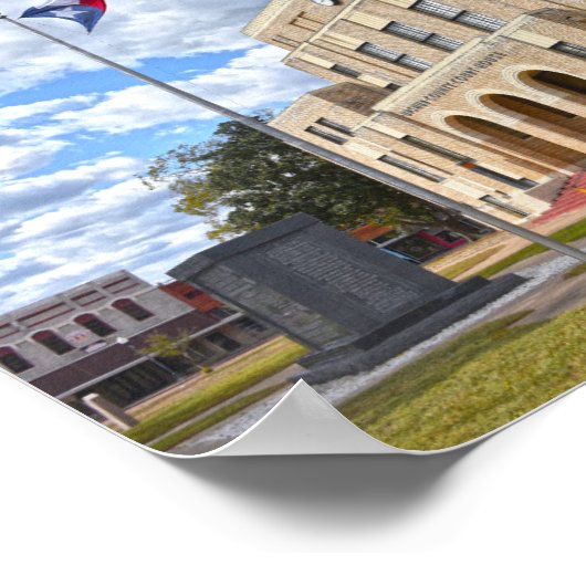 Upshur County Courthouse, Gilmer, Texas Poster (Hoek)