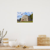 Upshur County Courthouse, Gilmer, Texas Poster (Keuken)