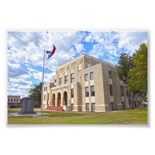 Upshur County Courthouse, Gilmer, Texas Poster (Voorkant)