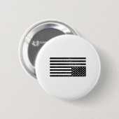 Upside Down American Flag  Ronde Button 5,7 Cm (Voorkant /achterkant)