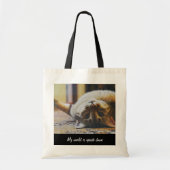 Upside Down Cat Canvas tas - Leuk & Speels Ontwerp (Voorkant)