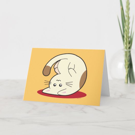 Upside Down Cat Kaart (Voorkant)