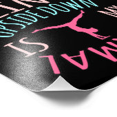 Upside Down Is Normal Gymnastics Gymnast Gymnastic Foto Afdruk (Hoek)