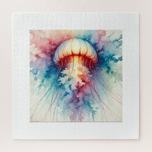 Upside Down Jellyfish 050824AREF123 - Watercolor Legpuzzel (Verticaal)