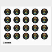 Upside Down Pineapple Cruise Subtle Swinger Funny  Ronde Sticker (Vel)