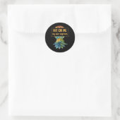 Upside Down Pineapple Cruise Subtle Swinger Funny  Ronde Sticker (Tas)