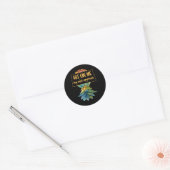 Upside Down Pineapple Cruise Subtle Swinger Funny  Ronde Sticker (Envelop)