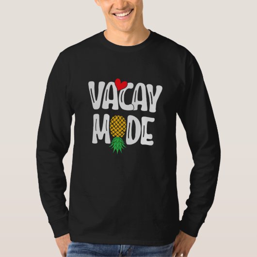 Upside Down Pineapple Sharing Swinger Vacation T-shirt (Voorkant)