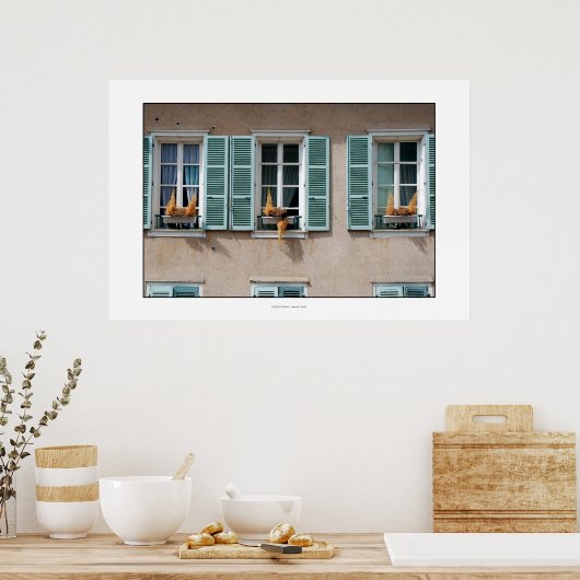 UPSIDE DOWN-Poster Poster (Keuken)