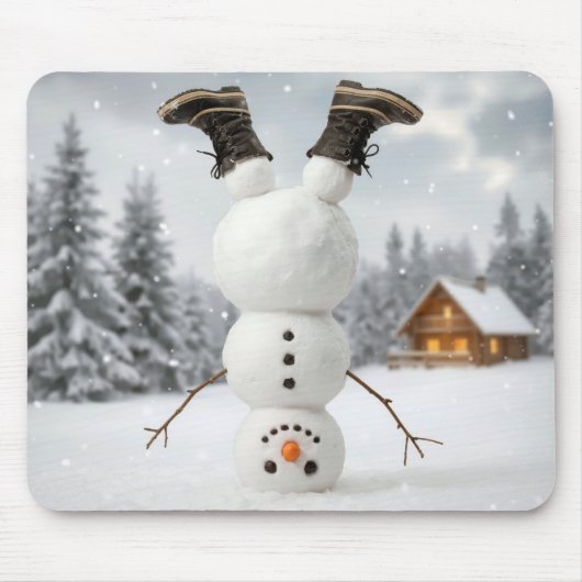Upside Down Snowman Muismat (Voorkant)
