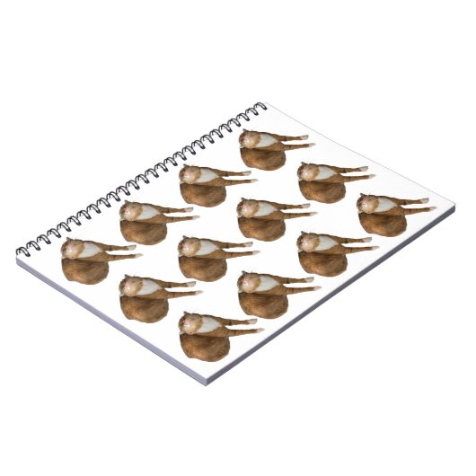 Upside-Down Sunshine Cat Notitieboek (Linkerzijde)