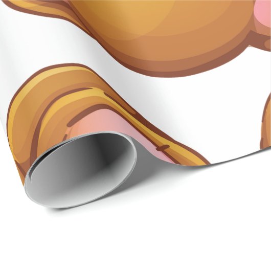 Upside Down Teddy Bear Cadeaupapier (Rol Hoek)