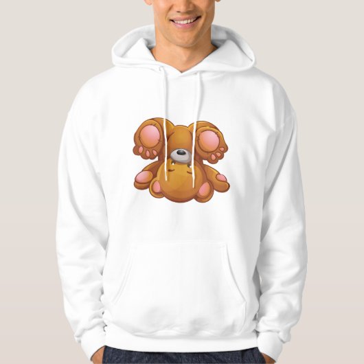 Upside Down Teddy Bear Hoodie (Voorkant)