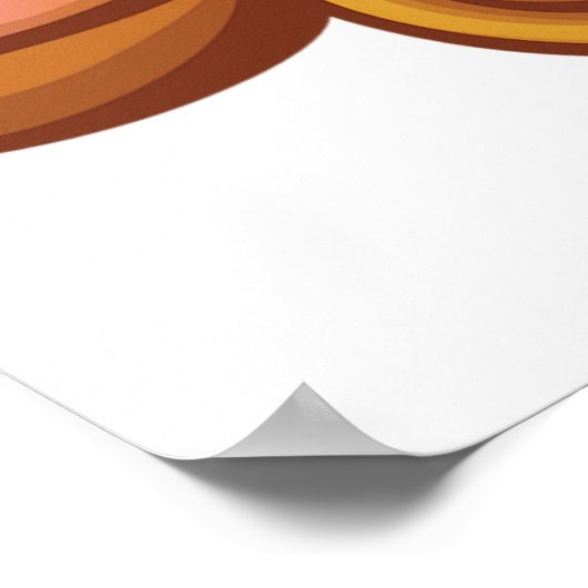 Upside Down Teddy Bear Poster (Hoek)