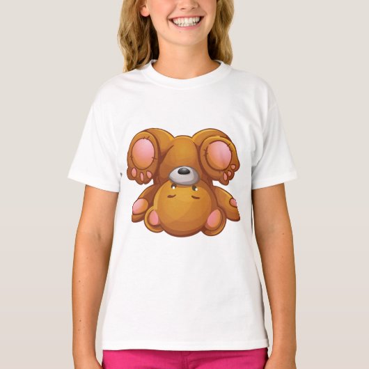 Upside Down Teddy Bear T-shirt (Voorkant)