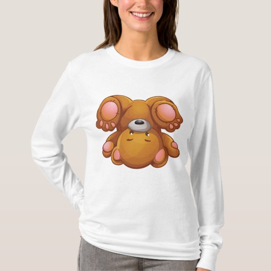 Upside Down Teddy Bear T-shirt (Voorkant)