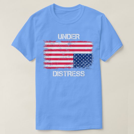 Upside down US Flag T-shirt (Design voorkant)
