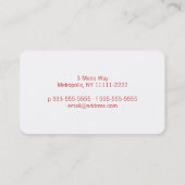 Upside Downtown Remodel Visitekaartje (Achterkant)