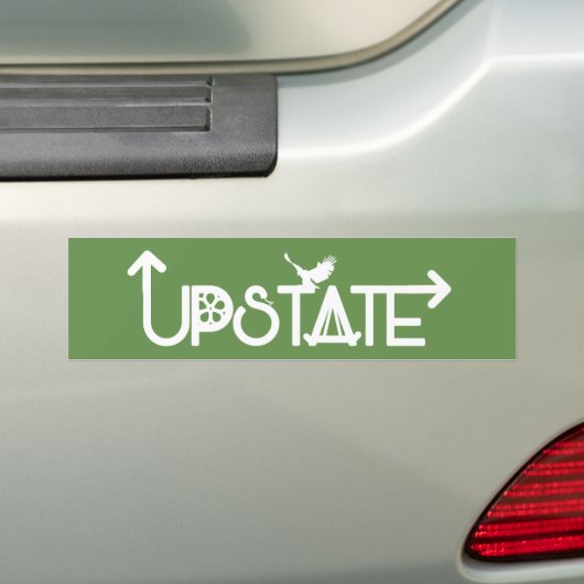 Upstate Bumpersticker (Op auto)