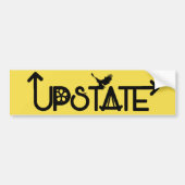 Upstate Bumpersticker Black Lettering (Voorkant)