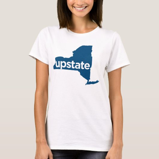 upstate. Flow New York Map T-shirt (Voorkant)