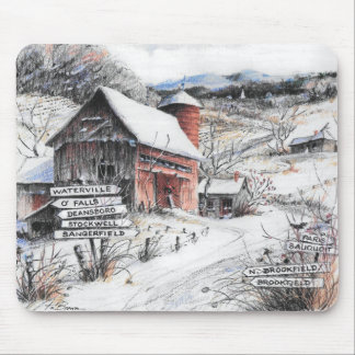Upstate New York Winter Mousepad Muismat