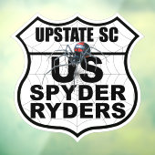 Upstate SC-hoofdstuk - Decal-hoofdstuklogo Raamsticker (Vel 3)