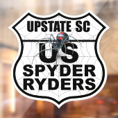 Upstate SC-hoofdstuk - Decal-hoofdstuklogo Raamsticker (Vel 2)