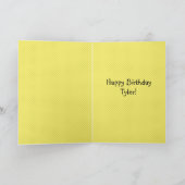 Upsy Daisy Turning * Gepersonaliseerde Verjaardag  Kaart (Binnen)