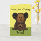 Upsy Daisy Turning * Gepersonaliseerde Verjaardag  Kaart (Gele Bloem)