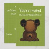 Upsy Daisy Uitnodiging (Voorkant / Achterkant)