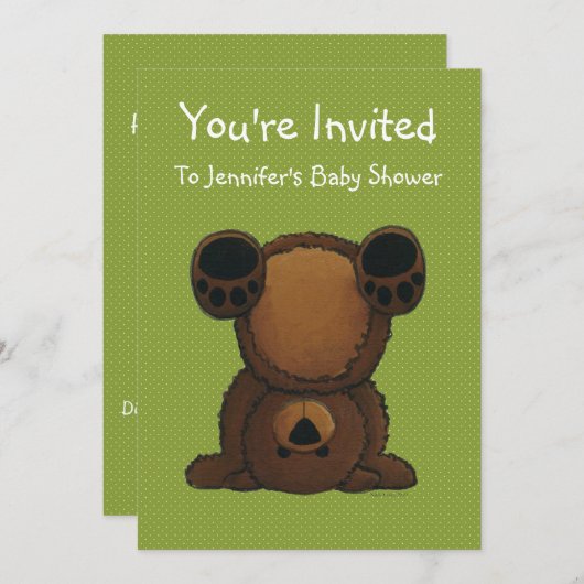 Upsy Daisy Uitnodiging (Voorkant / Achterkant)