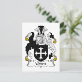 Upton Family Crest Briefkaart (Staand voorkant)