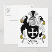 Upton Family Crest Briefkaart (Voorkant / Achterkant)