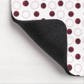 Uptown Bliss Mousepad, Burgundy Muismat (Hoek)