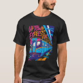 Uptown Express Metro Graffiti Kunst T-shirt (Voorkant)