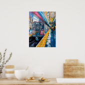 Uptown Express Metro Impasto Poster (Keuken)