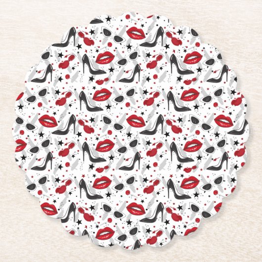 Uptown Girl Kartonnen Onderzetters (Voorkant)