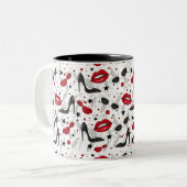 Uptown Girl Tweekleurige Koffiemok (Voorkant links)